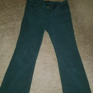 Corduroy green pants